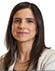 A woman with dark hair and a black shirt. Description generated by AI