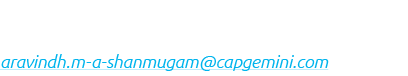 Aravindh M A Shanmugam Industry research analyst aravindh.m a shanmugam@capgemini.com 